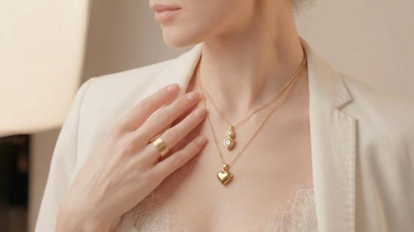 Elegant Layered Gold Necklace - graphicpicker.com