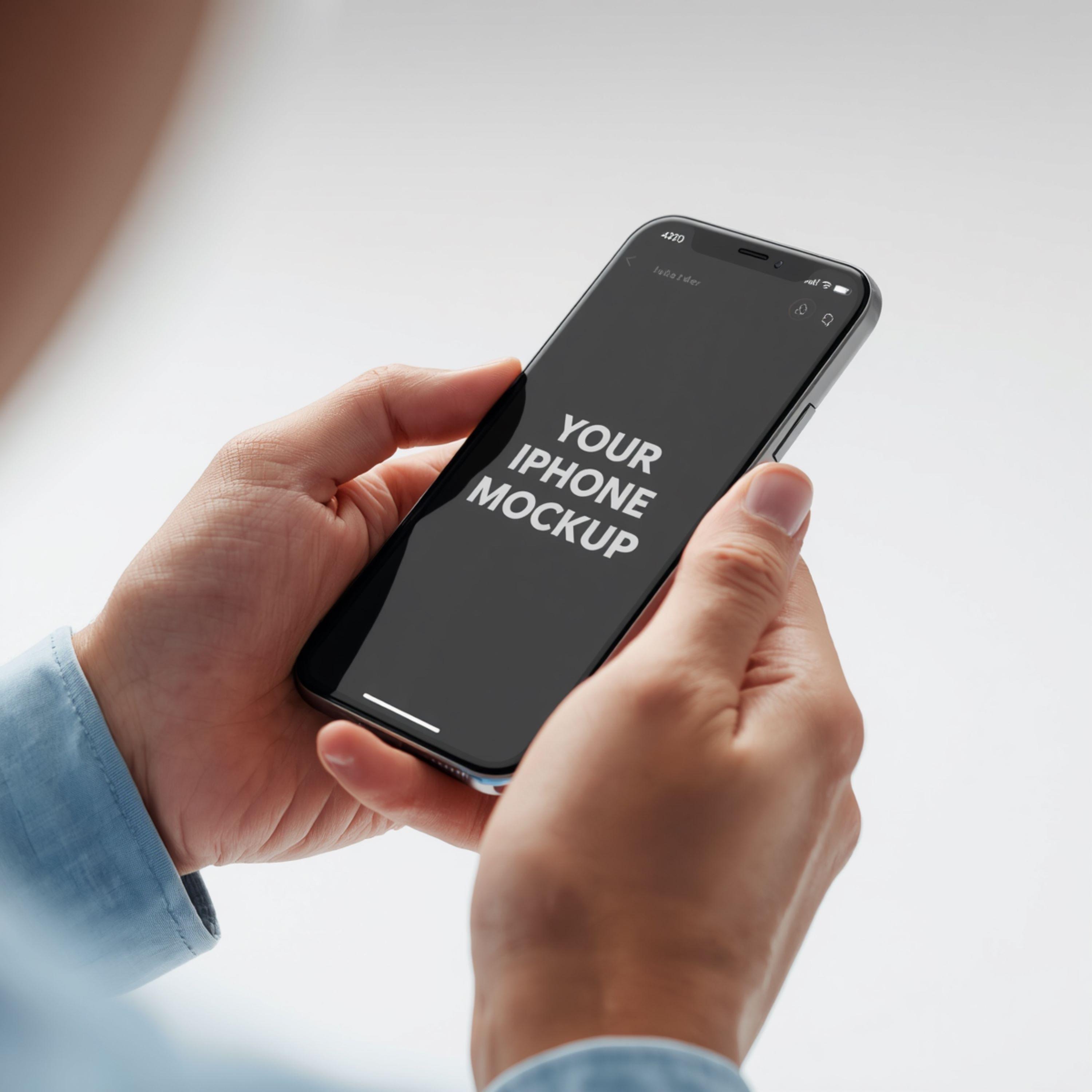 Dark Smartphone Screen Mockup - graphicpicker.com