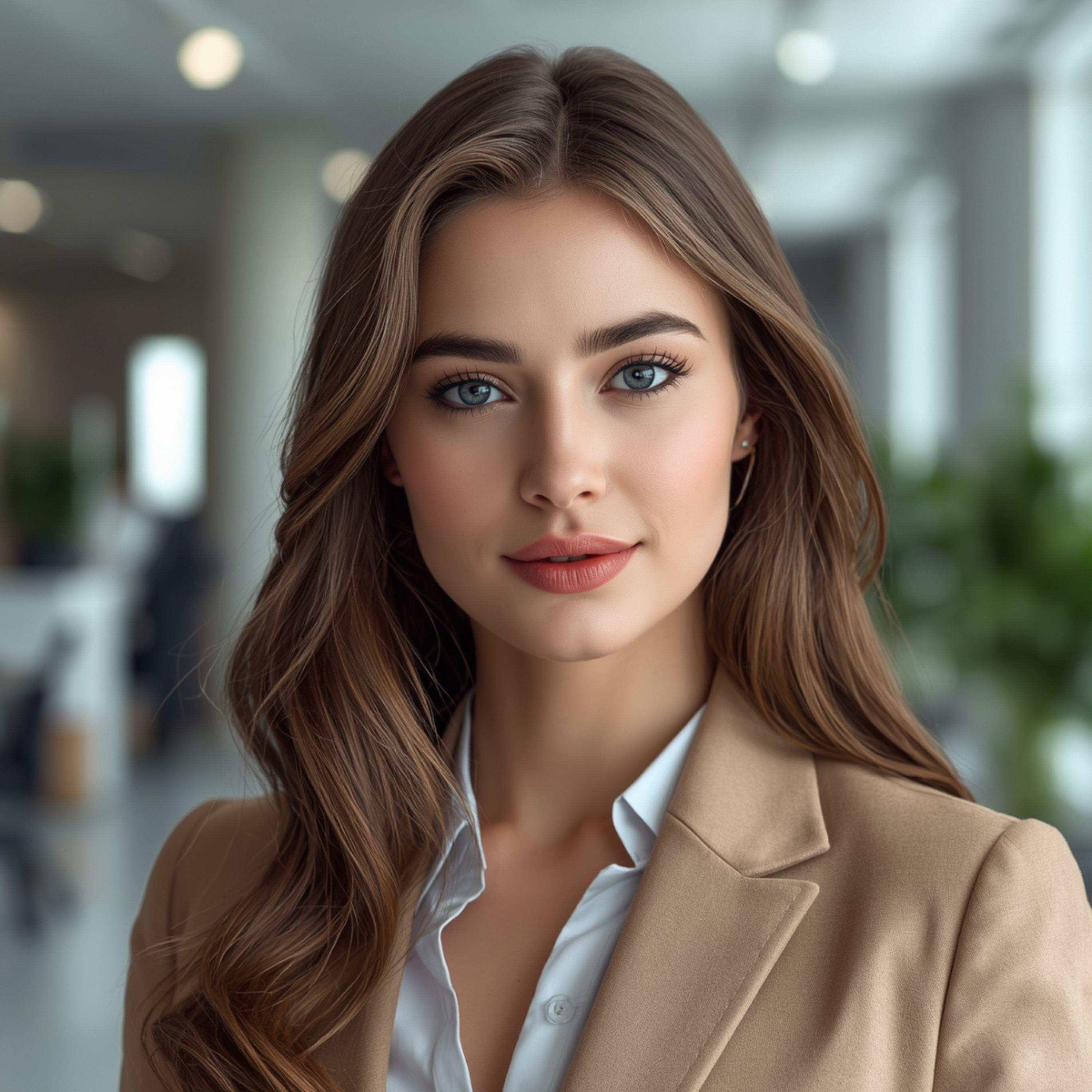 Corporate Woman Headshot Portrait - graphicpicker.com