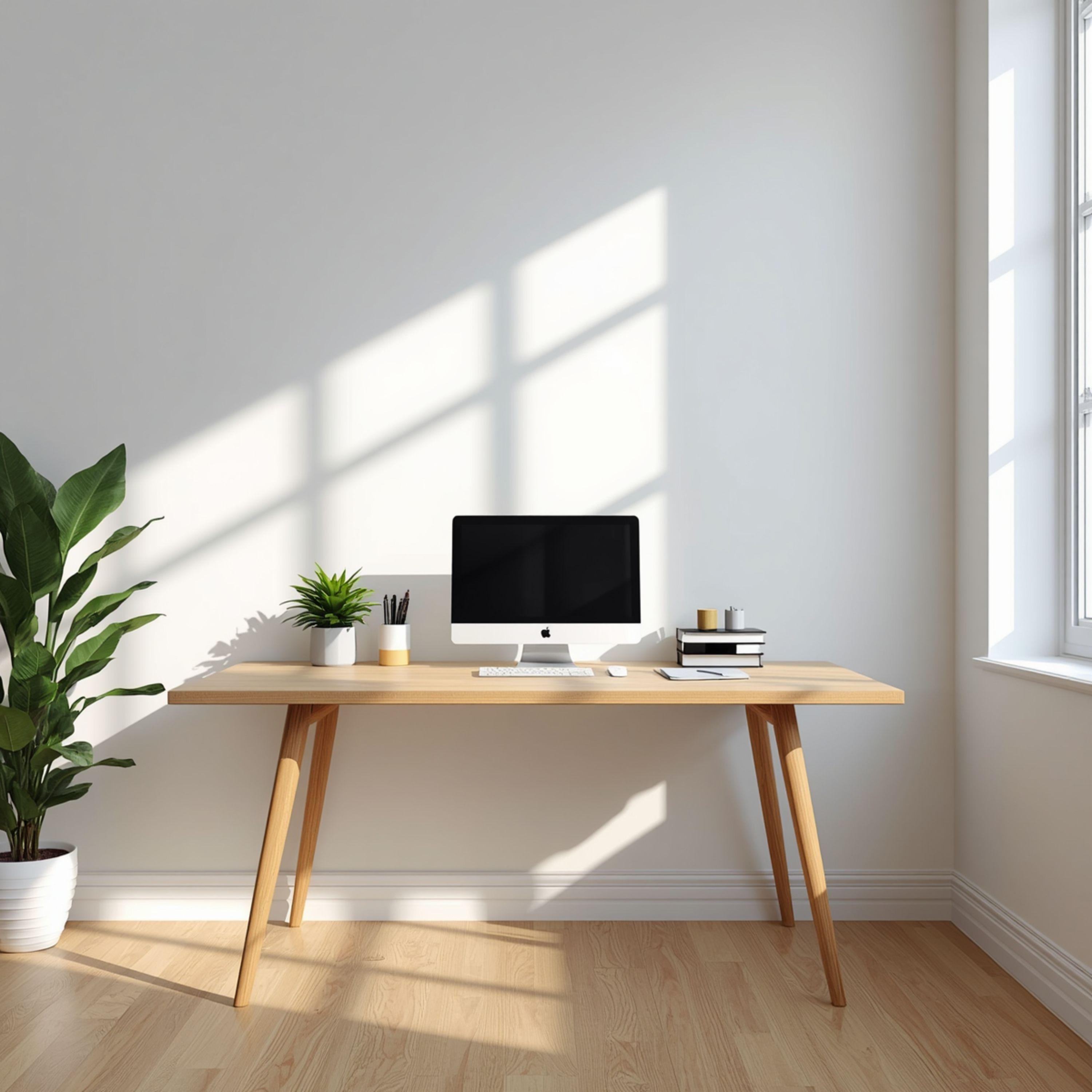Modern Minimal Workspace Interior - graphicpicker.com