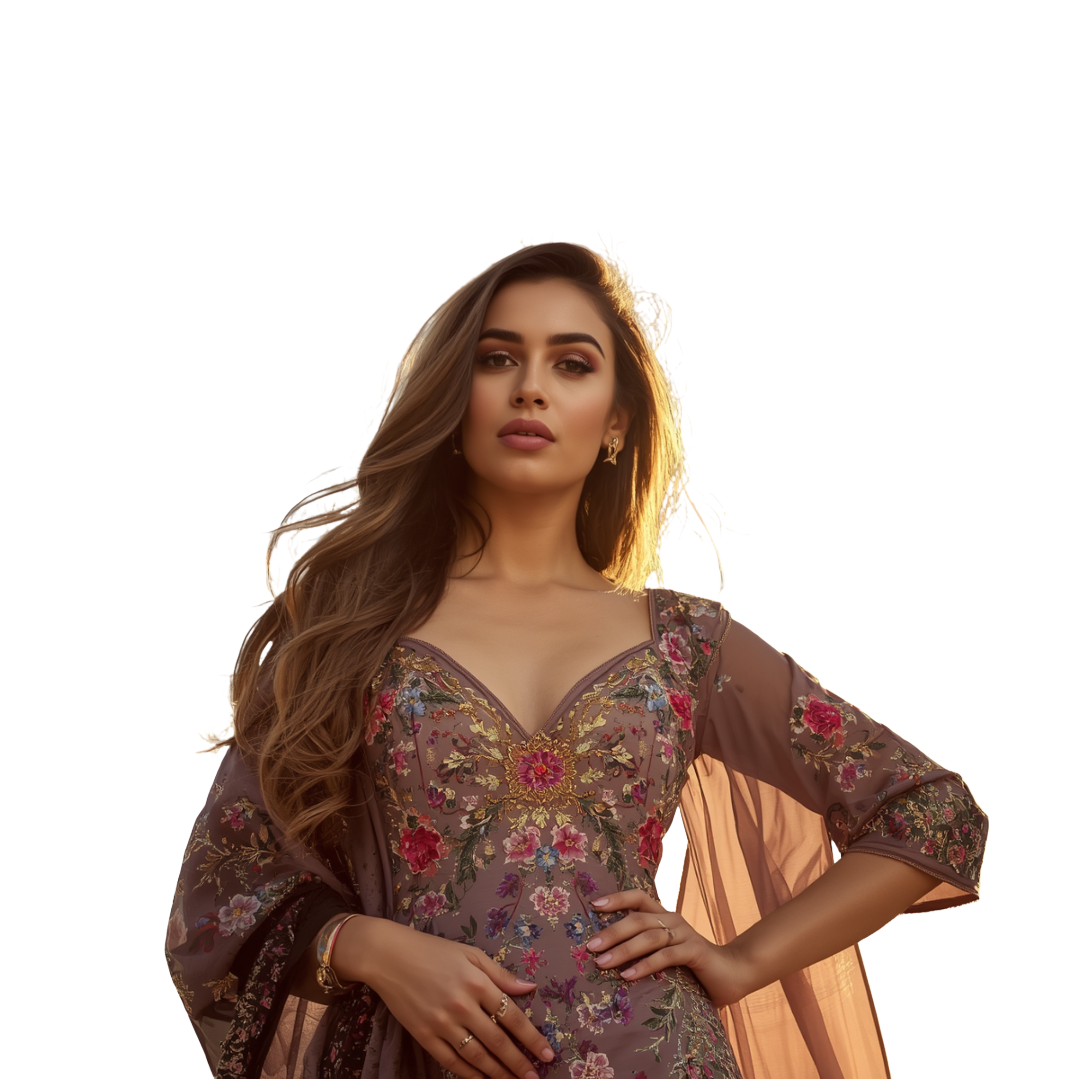 Female Fashion Portrait PNG Cutout - graphicpicker.com