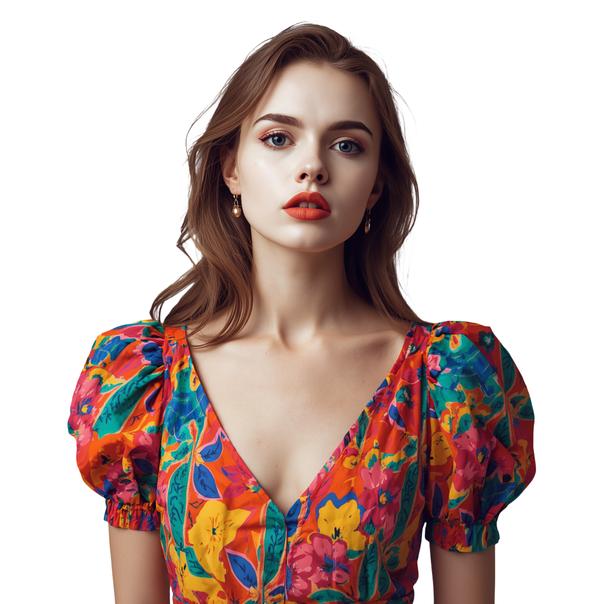 Female Beauty Portrait PNG Cutout - graphicpicker.com