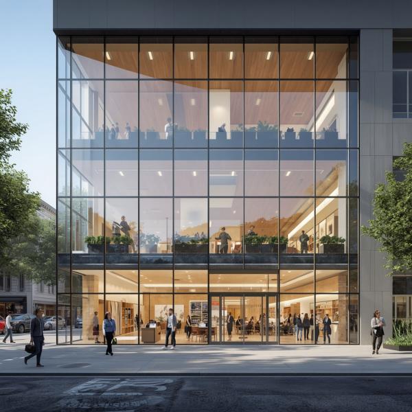 Modern Retail Store Architecture - graphicpicker.com